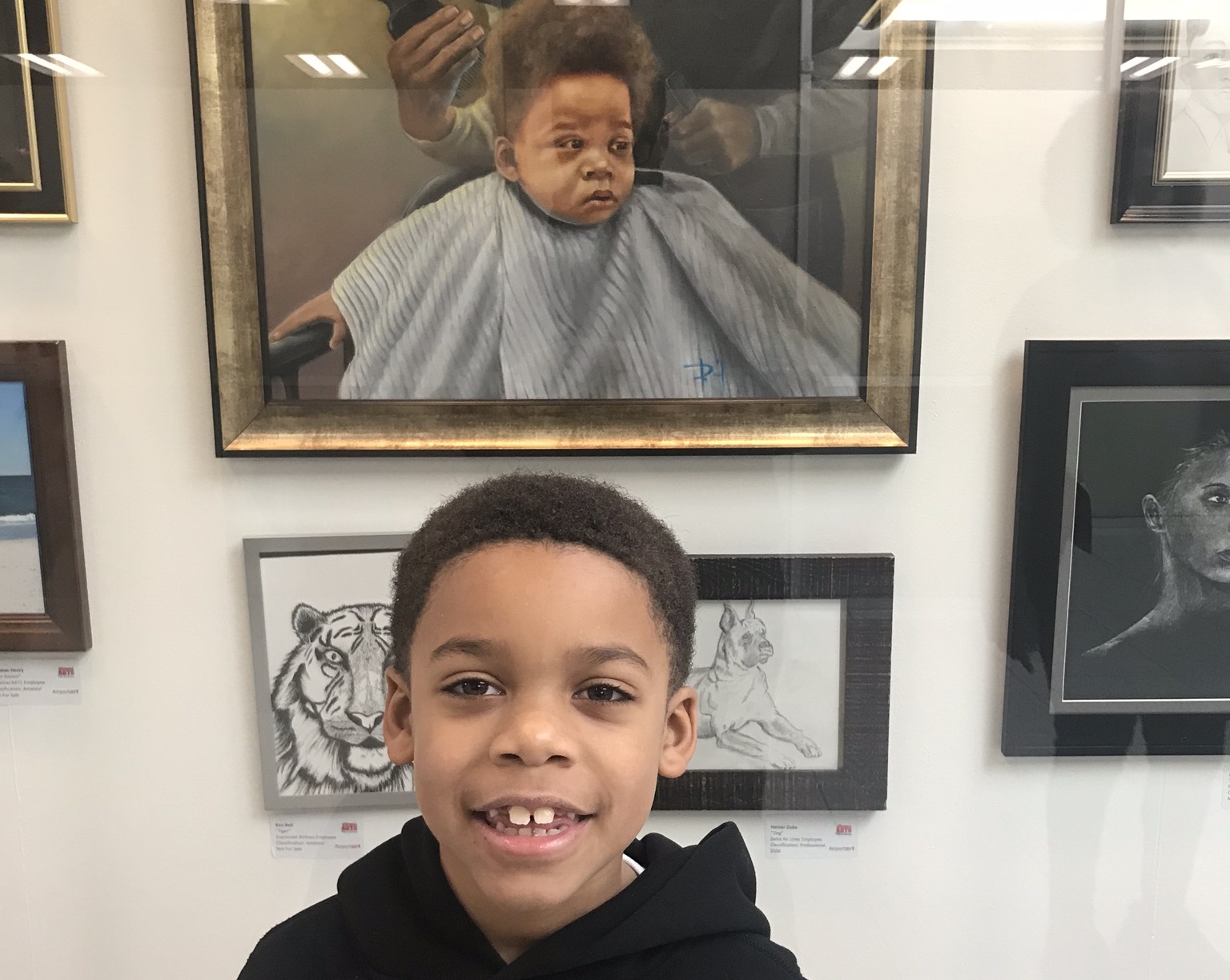 Airport art leads to unlikely connection